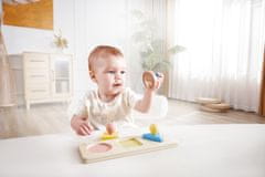 Hape Montessori osnovne oblike na tabli z ogledalom