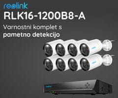 Reolink RLK16-1200B8-A varnostni komplet, 1x snemalna enota + 8x IP kamera