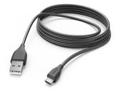 Hama kabel USB-A - Mikro USB, 3 m (00201588)