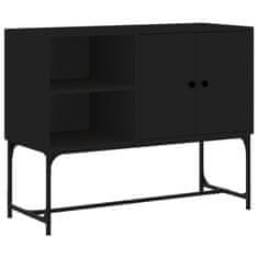 Vidaxl Komoda črna 100x40x79,5 cm inženirski les