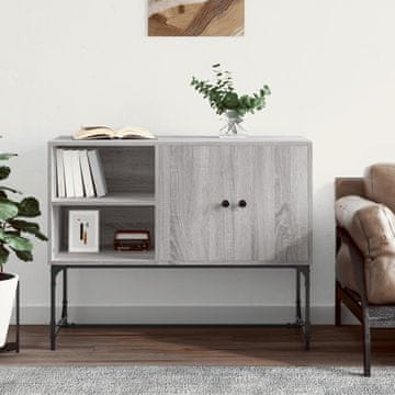Vidaxl vidaXL Predalnik, siv hrast sonoma 100x40x79,5 cm, material na osnovi lesa