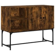 Vidaxl Komoda dimljeni hrast 100x40x79,5 cm inženirski les
