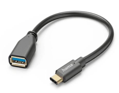 Hama OTG adapter, USB-C vtič moški - USB-A vtičnica ženska, 15 cm (00201605)