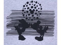 Disney Siv, podložen oversize pulover z motivom Minnie in Mickey XS