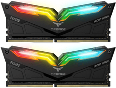 TeamGroup Night Hawk pomnilnik (RAM), RGB, 16GB, DDR4-3600, DIMM, CL18, 1.35V (TF14D416G3600HC18JDC01)
