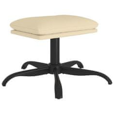 Vidaxl Stolček za noge krem 60x60x36 cm blago