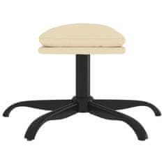 Vidaxl Stolček za noge krem 60x60x36 cm blago