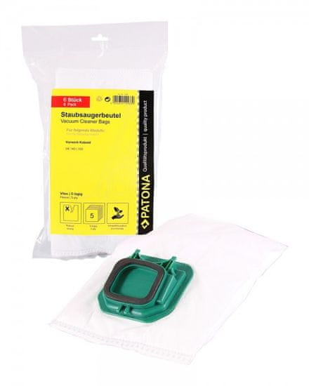 PATONA Vrečke za sesalnik Vorwerk Kobold VK140 VK150 - 6 kos