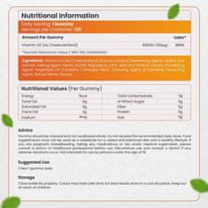 LocoNatura Vitamin D3 4000 IU, 120 gumijastih bonbonov