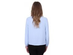 sarcia.eu Svetlo modra, plisirana bluza z vezalko John Zack M
