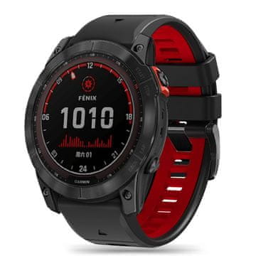Tech-protect Iconband pašček za Garmin Fenix 5x / 5x Plus / 6x / 6x Pro / 7x / 8 51mm, black/red