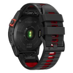 Tech-protect Iconband pašček za Garmin Fenix 3 / 5x / 6x / 6x Pro / 7x, black/red