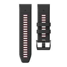 Tech-protect Iconband pašček za Garmin Fenix 5x / 5x Plus / 6x / 6x Pro / 7x / 8 51mm, black/red