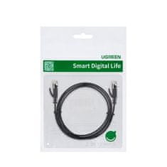 Ugreen Flat omrežni kabel LAN Cat.6 2m, črna