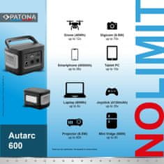PATONA Platinum Powerstation Autarc 600 / 600W 622Wh