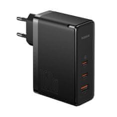 BASEUS GaN5 Pro 2xUSB-C + USB omrežni polnilec, 160 W (črn)