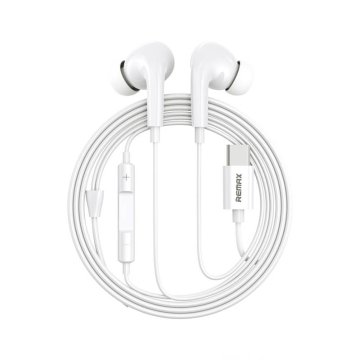 REMAX slušalke rm-533a, usb-c, 1,2 m (bele)