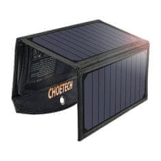 Choetech zložljiv solarni polnilec sc001 19w 2xusb (črn)