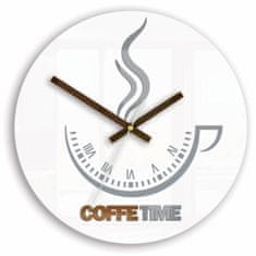ModernClock Čas za kavo Ii bela stenska ura