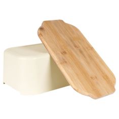 Hlebec kruha z bambusovo desko Cream 259303