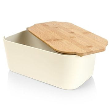 Hlebec kruha z bambusovo desko Cream 259303