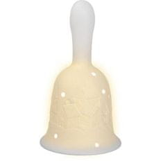 Retlux Božična dekoracija Retlux RXL 471 Porc.bell 13,2cm LED WW