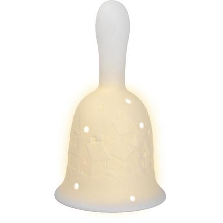 Retlux Božična dekoracija Retlux RXL 471 Porc.bell 13,2cm LED WW
