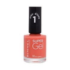 Rimmel Super Gel STEP1 gel lak za nohte 12 ml Odtenek 047 spiced coral