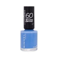 Rimmel 60 Seconds Super Shine hitro sušeči lak za nohte 8 ml Odtenek 856 blue breeze
