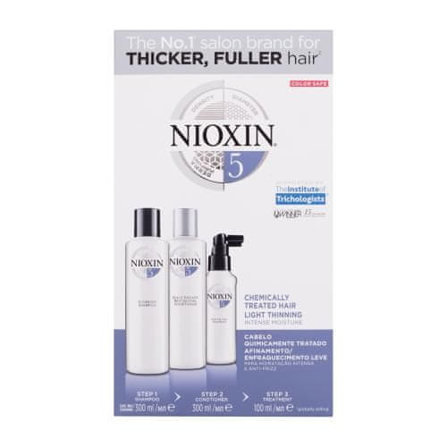 Nioxin System 5 Set šampon System 5 Cleanser Shampoo 300 ml + balzam System 5 Revitalising Conditioner 300 ml + nega za lase System 5 Scalp & Hair Treatment 100 ml za ženske