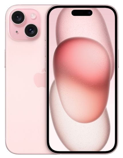 Apple iPhone 15 mobilni telefon, 256GB, Pink (MTP73SX/A)