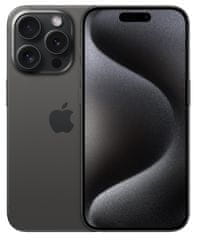 iPhone 15 Pro pametni telefon, 128 GB, Black Titanium