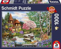 Schmidt Hiša ob jezeru Puzzle 1000 kosov