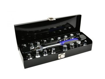 GEKO Nasadni ključi za čepe oljnega korita 3/8", komplet 18 kosov G02711