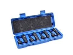 GEKO Nasadne ključe, HEX H5-H19, 1/2", komplet 8 kosov, CrMo v ohišju G10525