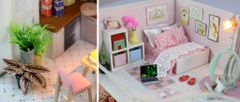 Dvěděti 2Kids Toys Miniaturna hiša House of Anne's Pink Melody