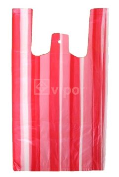 Kovovýroba Jeníkov Mikrotenska vrečka 4 kg/100 kosov belo-rdeče črte