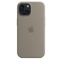 Apple iPhone 15 ovitek, silikonski, z MagSafe, Clay (MT0Q3ZM/A)