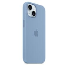 Apple iPhone 15 ovitek, silikonski, z MagSafe, Winter Blue (MT0Y3ZM/A)