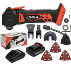 YATO Komplet akumulatorsko oscilacijsko večnamensko orodje 18V 2Ah