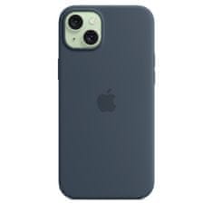 Apple silikonski ovitek za iPhone 15 Plus, z MagSafe, Storm Blue