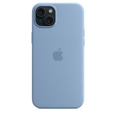 Apple silikonski ovitek za iPhone 15 Plus, z MagSafe, Winter Blue
