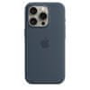 iPhone 15 Pro ovitek, silikonski, z MagSafe, Storm Blue (MT1D3ZM/A)
