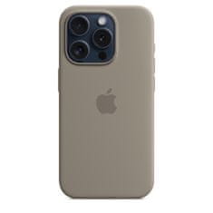 Apple iPhone 15 Pro ovitek, silikonski, z MagSafe, Clay (MT1E3ZM/A)