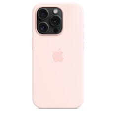 Apple iPhone 15 Pro ovitek, silikonski, z MagSafe, svetlo roza (MT1F3ZM/A)