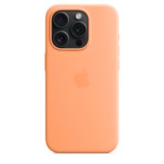Apple iPhone 15 Pro ovitek, silikonski, z MagSafe, Orange Sorbet (MT1H3ZM/A)