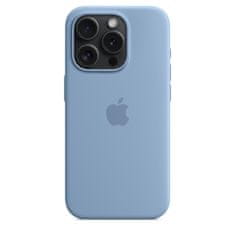 Apple iPhone 15 Pro ovitek, silikonski, z MagSafe, Winter Blue (MT1L3ZM/A)