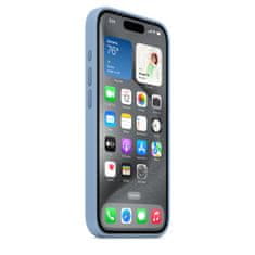 Apple iPhone 15 Pro ovitek, silikonski, z MagSafe, Winter Blue (MT1L3ZM/A)
