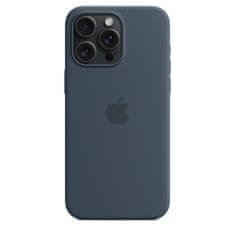 Apple iPhone 15 Pro Max ovitek, silikonski, z MagSafe, Storm Blue (MT1P3ZM/A)