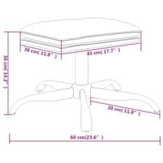 Vidaxl Stolček za noge vinsko rdeč 60x60x36 cm umetno usnje